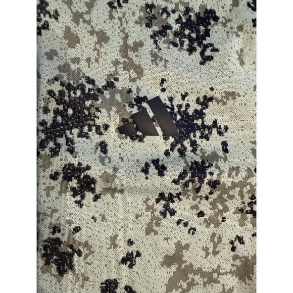 Adidas Polo Shirt Mens S Blue Digital Camouflage Golf All Over Print Performance - Picture 3 of 8